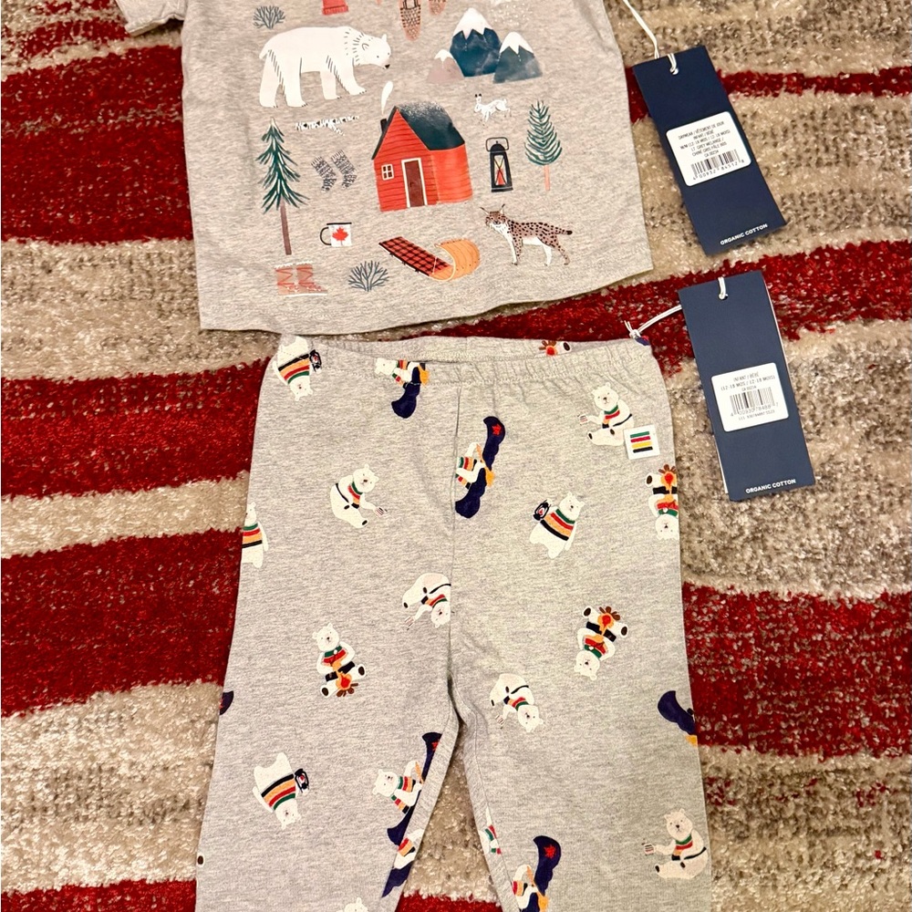 HBC Stripes Infants 2pc Set - 12-18 months